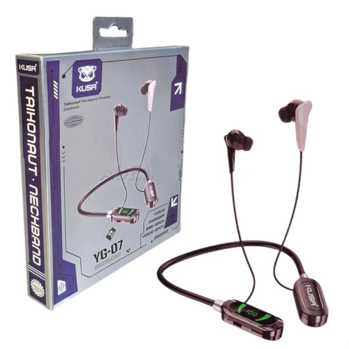 هندزفری بیسیم گردنی بلوتوثی شارژی KUSA مدل YG-07 رم خور