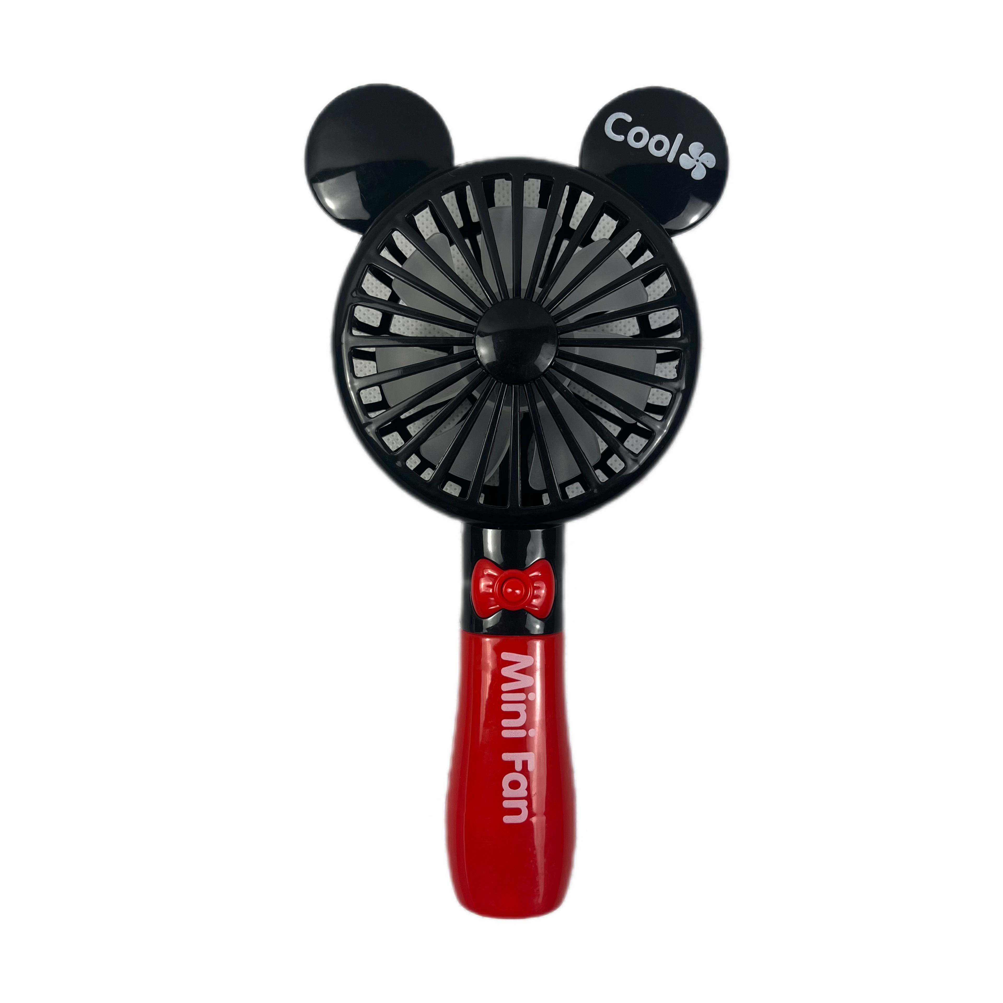 مینی فن و پنکه دستی شارژی مدل CS088-1 طرح عروسکی و چراغ چند رنگ RGB