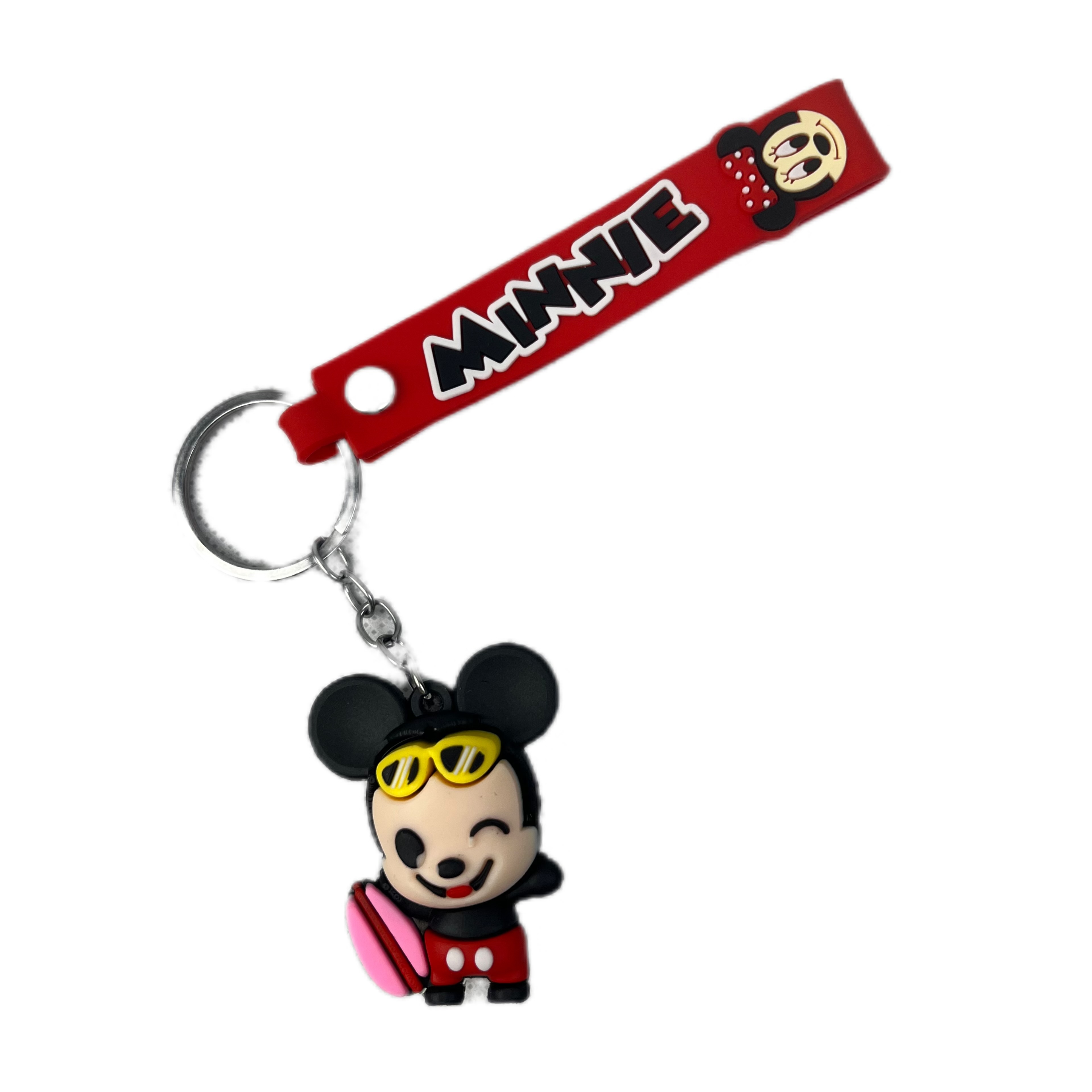 جاسوییچی و جاکلیدی طرح MINNIE قرمز و مشکی