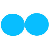 برچسب و محافظ ضد بخار شیشه آینه بغل خودرو مدل دایره سایز 100*100 میلیمتر (بسته 2عددی)