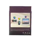 سافت لایت شارژی و قابل حمل چند رنگ RGB مدل MJ-03 گیرهدار طرح سیب Apple سفید