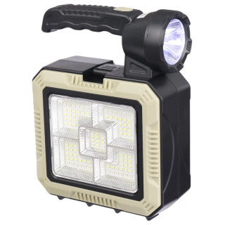 باکس ابزار 16پارچه پرژکتور و چراغقوهدار شارژی و خورشیدی مدل 7739-C