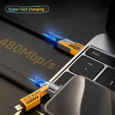 کابل تبدیل USB / USB-C به USB-C / لایتنینگ توزو مدل 4IN1 Flat Wire اصلی