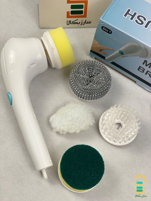فرچه شارژی مسافرتی Magic Brush مدل 5کاره 5سر سفید