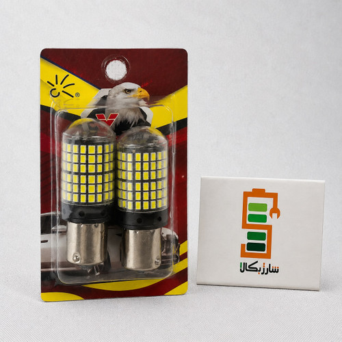 لامپ 144تایی SMD فندوقی تک کنتاکت مخصوص دنده عقب، مهشکن و راهنما خودرو (بسته 2عددی)