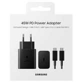 شارژر دیواری سامسونگ مدل EP-TA845 45W به همراه کابل USB-C