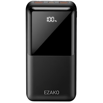 پاوربانک 20000 میلی‌آمپر ایزاکو EZAKO مدل Z-29 شارژ سریع با نمایشگر دیجیتال