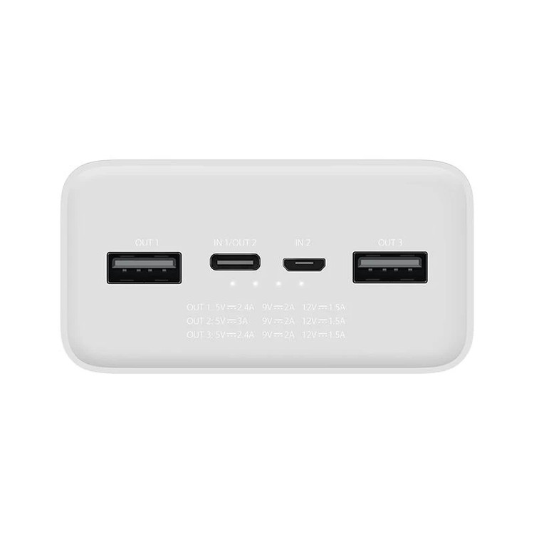 پاوربانک شیائومی Mi PB3018ZM ظرفیت 30000 میلیآمپر ساعت (اورجینال) | 6 ماه گارانتی