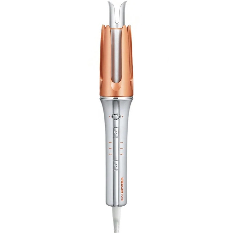 فر کننده مو شیگلم مدل 25mm با پوشش سرامیک پیشرفته، قابلیت تنظیم دما در سه حالت، سیستم گرمایش سریع، چرخش دوطرفه، ضد سوختگی و ضد گره خوردن، صفحه نمایش دیجیتال و طول سیم 1.5 متر