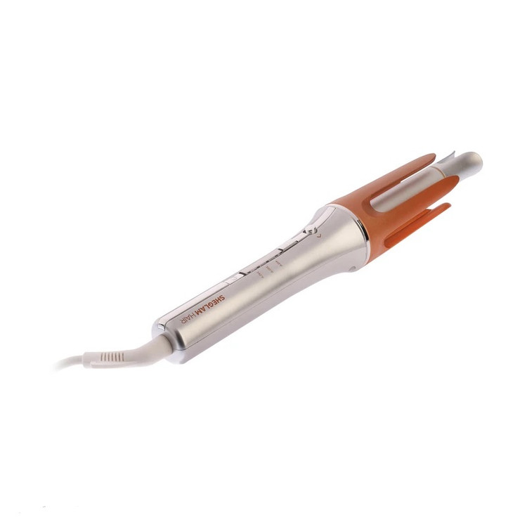 فر کننده مو شیگلم مدل 25mm با پوشش سرامیک پیشرفته، قابلیت تنظیم دما در سه حالت، سیستم گرمایش سریع، چرخش دوطرفه، ضد سوختگی و ضد گره خوردن، صفحه نمایش دیجیتال و طول سیم 1.5 متر