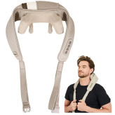 ماساژور برقی گردن و شانه مدل HJ-188 با 16 گوی ماساژ حرکتی، قابلیت تنظیم نوع و جهت ماساژ، گرمایش، باتری قابل شارژ، افزایش گردش خون و رفع خستگی