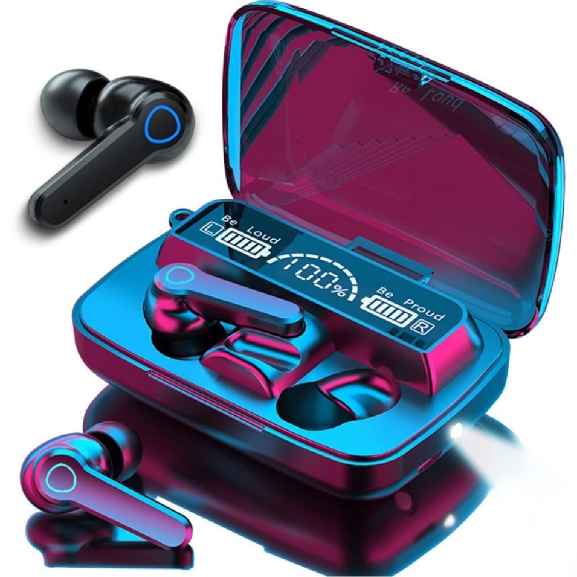 هدفون بلوتوثی مدل M19 Newest با میکروفون نویز کنسلینگ، درگاه شارژ microUSB، امکان استفاده به صورت پاوربانک