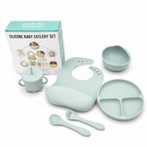 ست غذاخوری سیلیکونی کودک silicone baby cutlery set