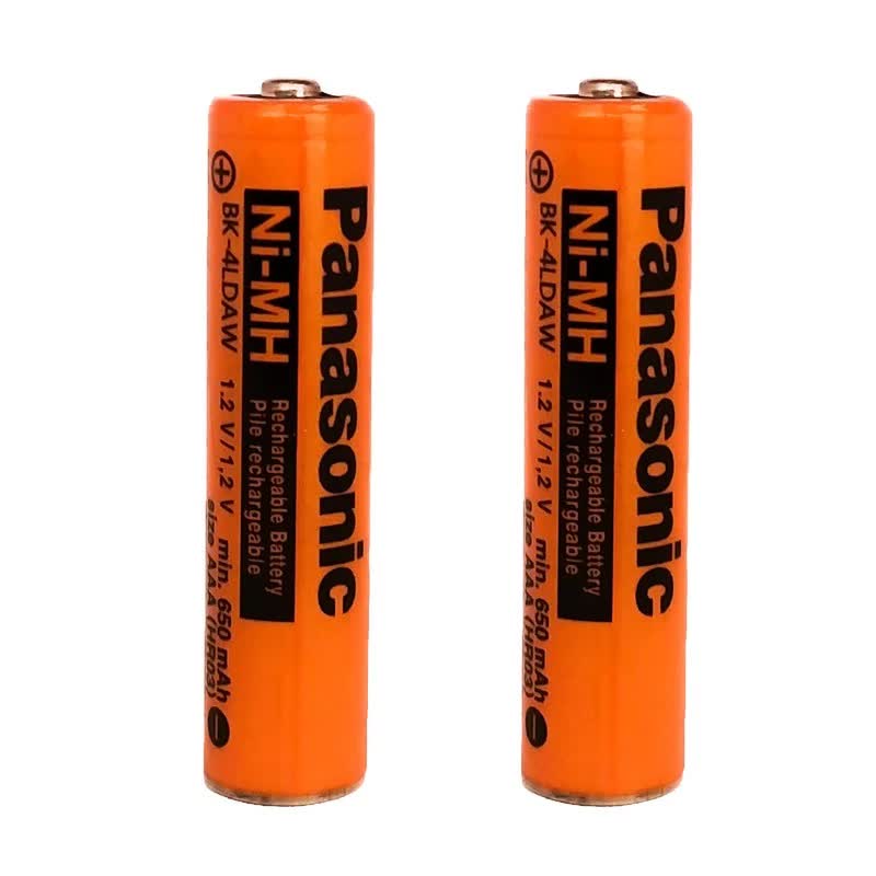 باتری شارژی نیم قلمی پاناسونیک AAA ظرفیت 630mAh بسته 2 عددی