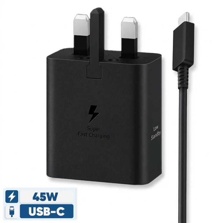 شارژر سامسونگ مدل EP-T4511 توان 45 وات 3 پین بدون کابل اصلی